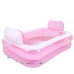 Bathtubs Freestanding Inflatable Folding Bath tub Thickening Adult tub Children's Bath Bath tub Plastic (Color : Pink) - B07H7JYYVZ